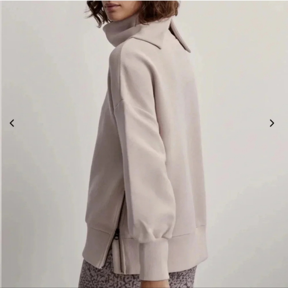 Varley Soft Beige Turtleneck Sweater - Picture 3 of 12